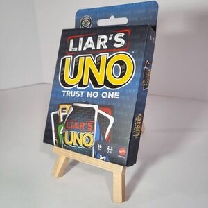 Mattel Liar's UNO Trust No One Strategy Card Game New Sealed 2-6 Players